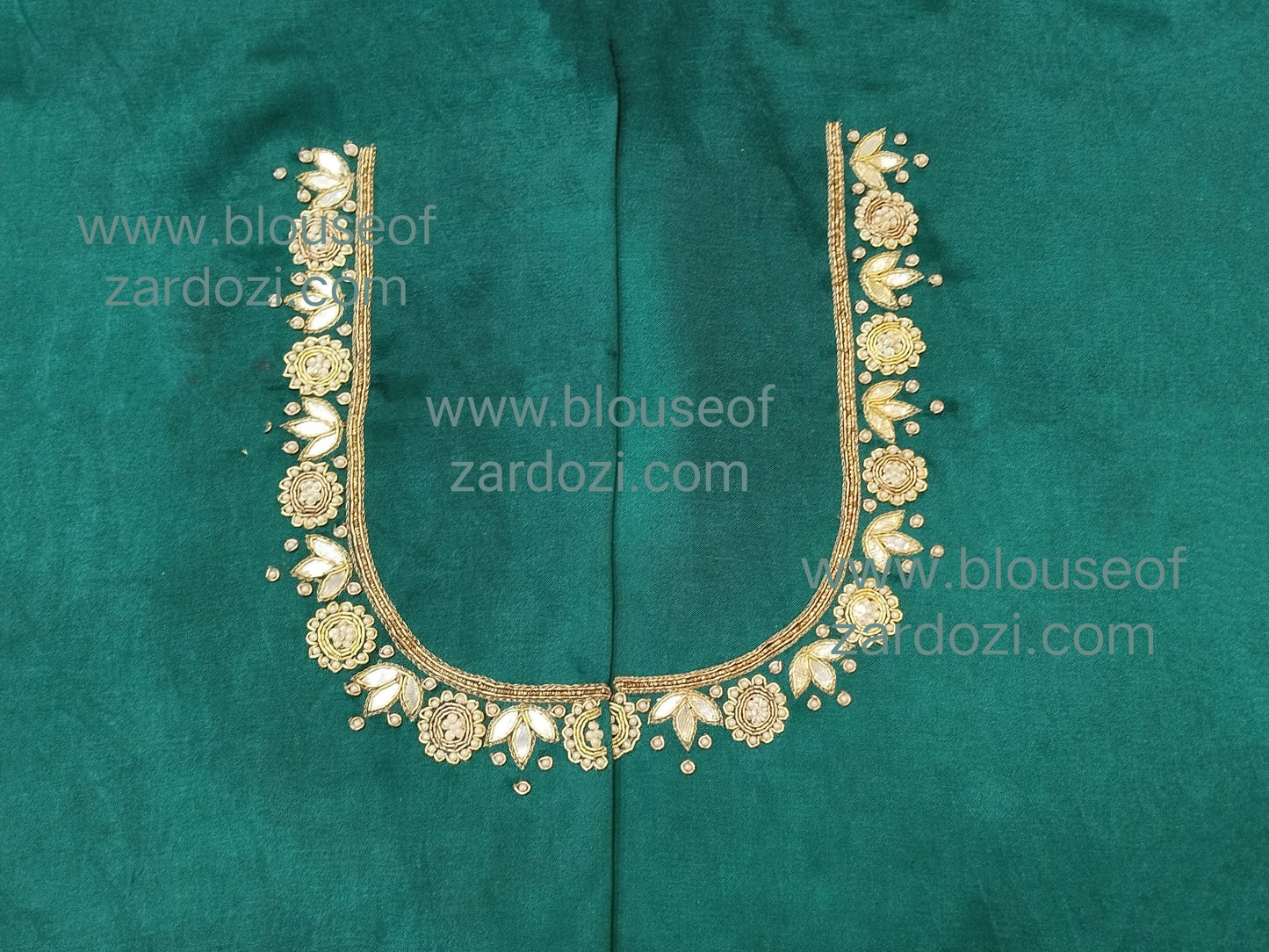 Gota Perl Zardozi Work Designer Blouse Pis