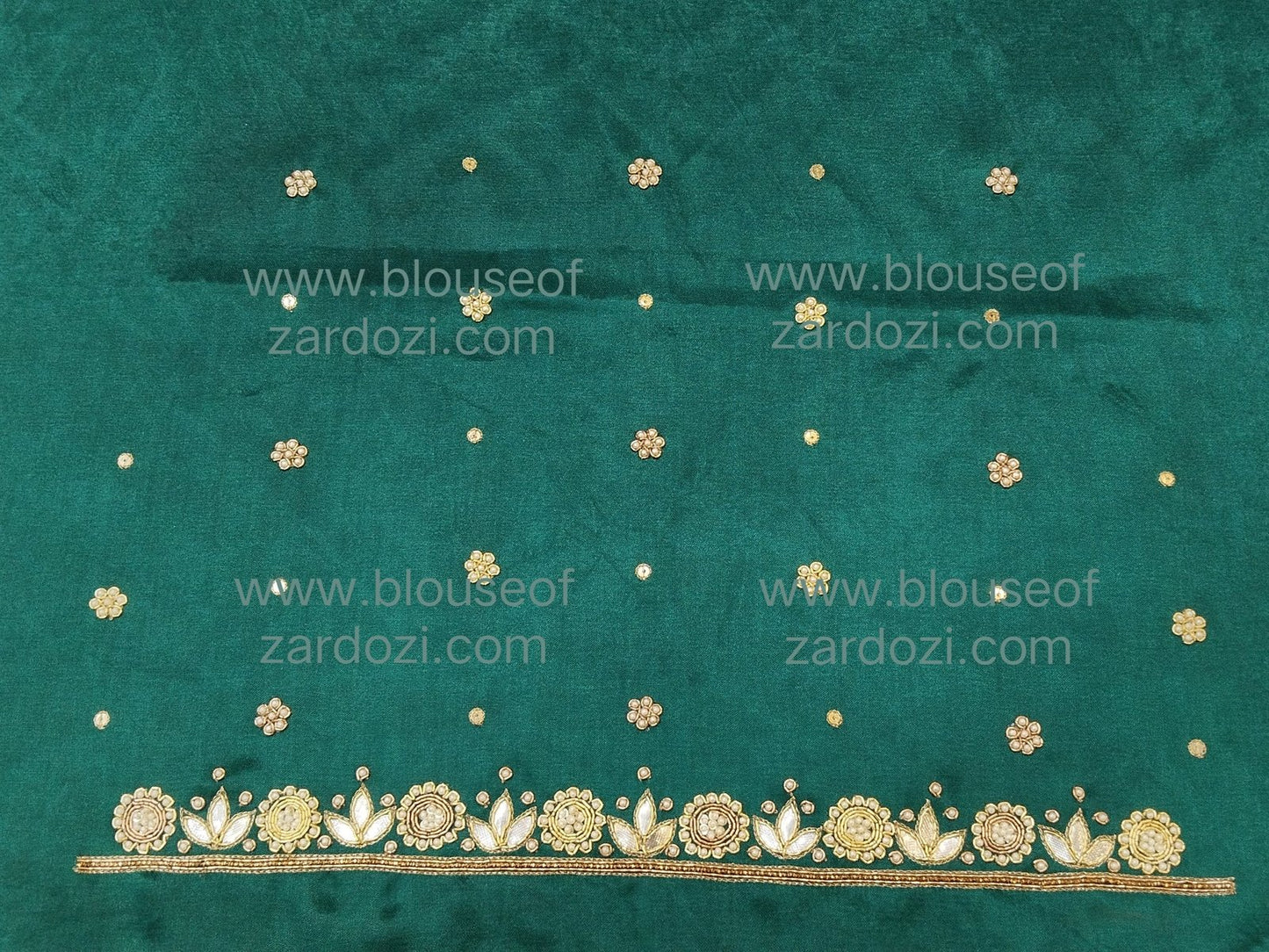 Gota Perl Zardozi Work Designer Blouse Pis