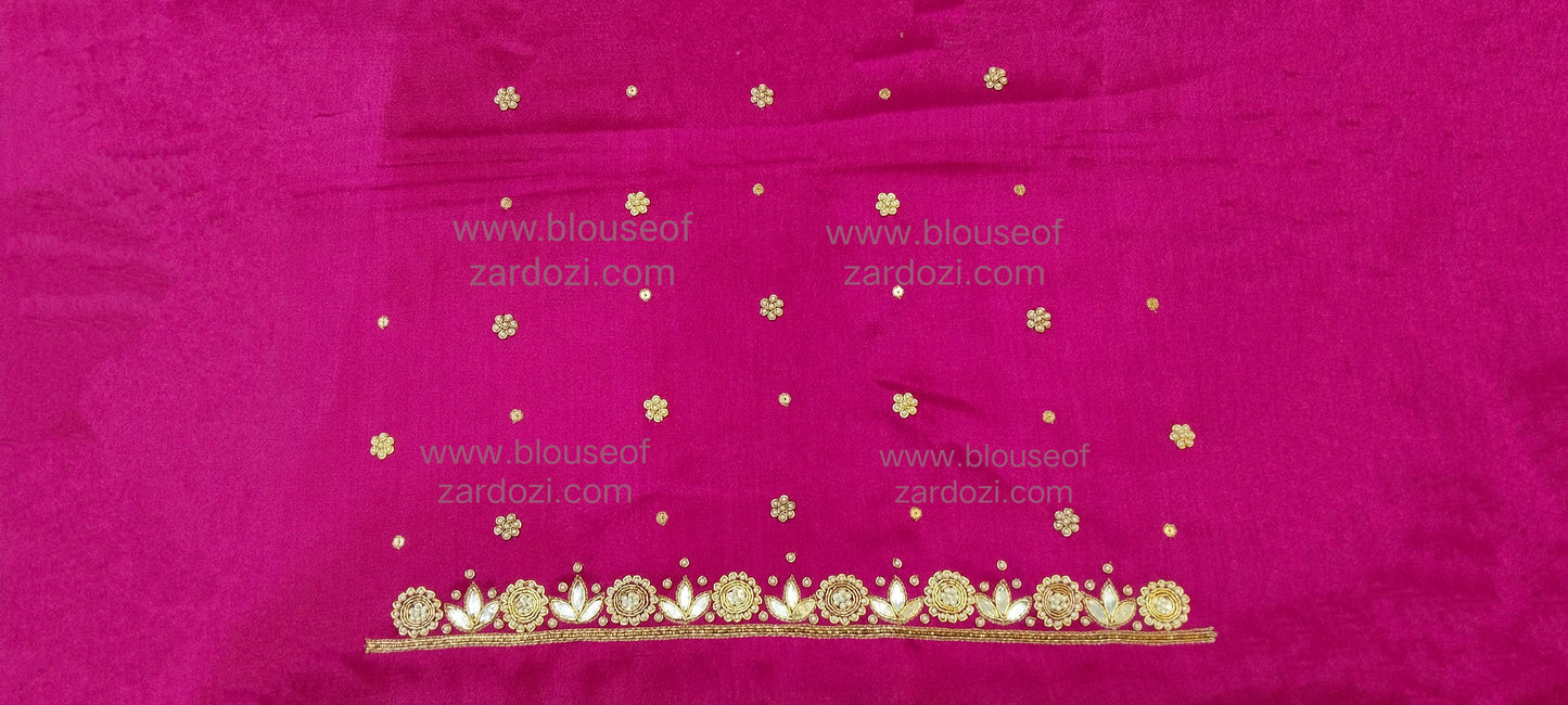 Gota Perl Zardozi Work Designer Blouse Pis