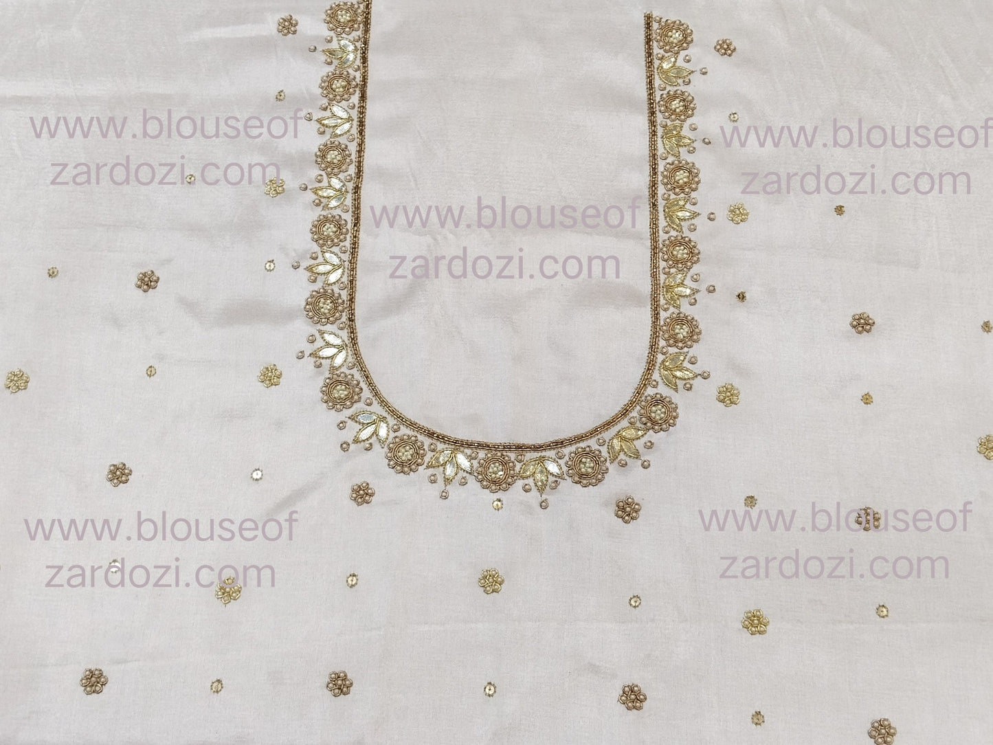 Gota Perl Zardozi Work Designer Blouse Pis