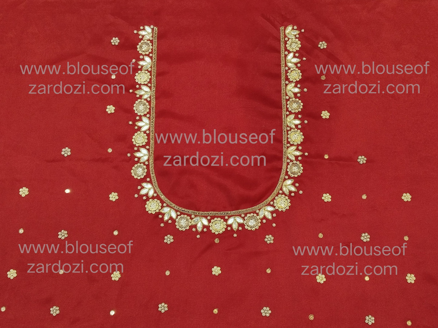 Gota Perl Zardozi Work Designer Blouse Pis