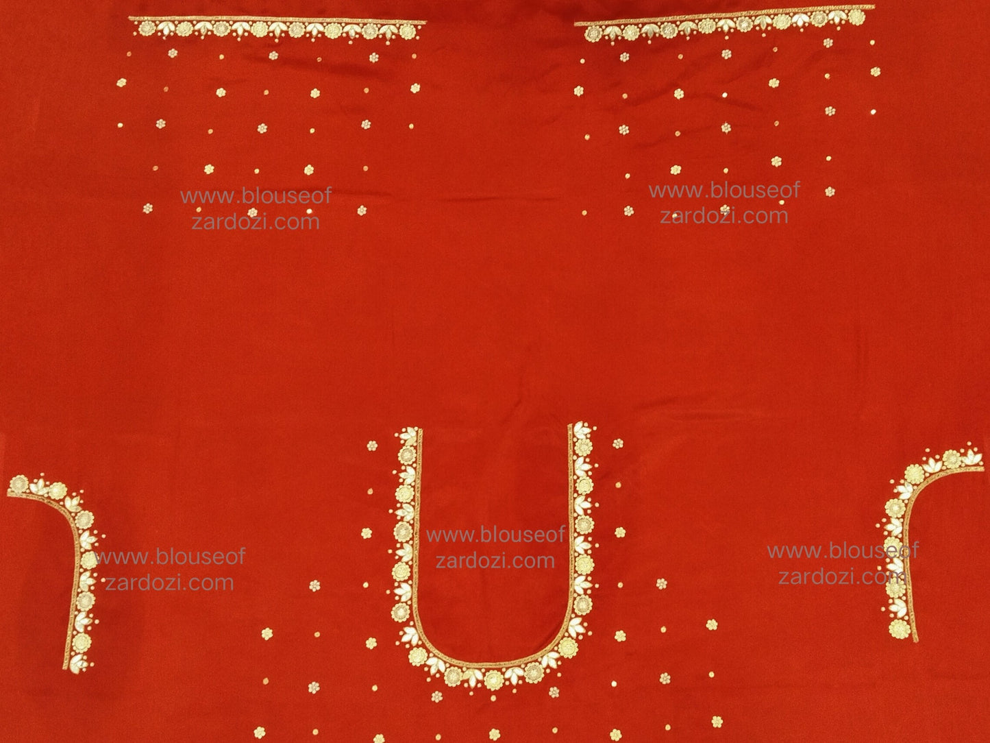 Gota Perl Zardozi Work Designer Blouse Pis