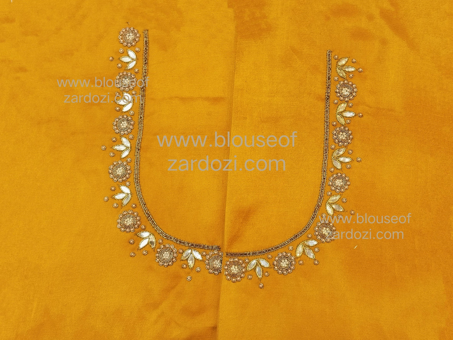 Gota Perl Zardozi Work Designer Blouse Pis