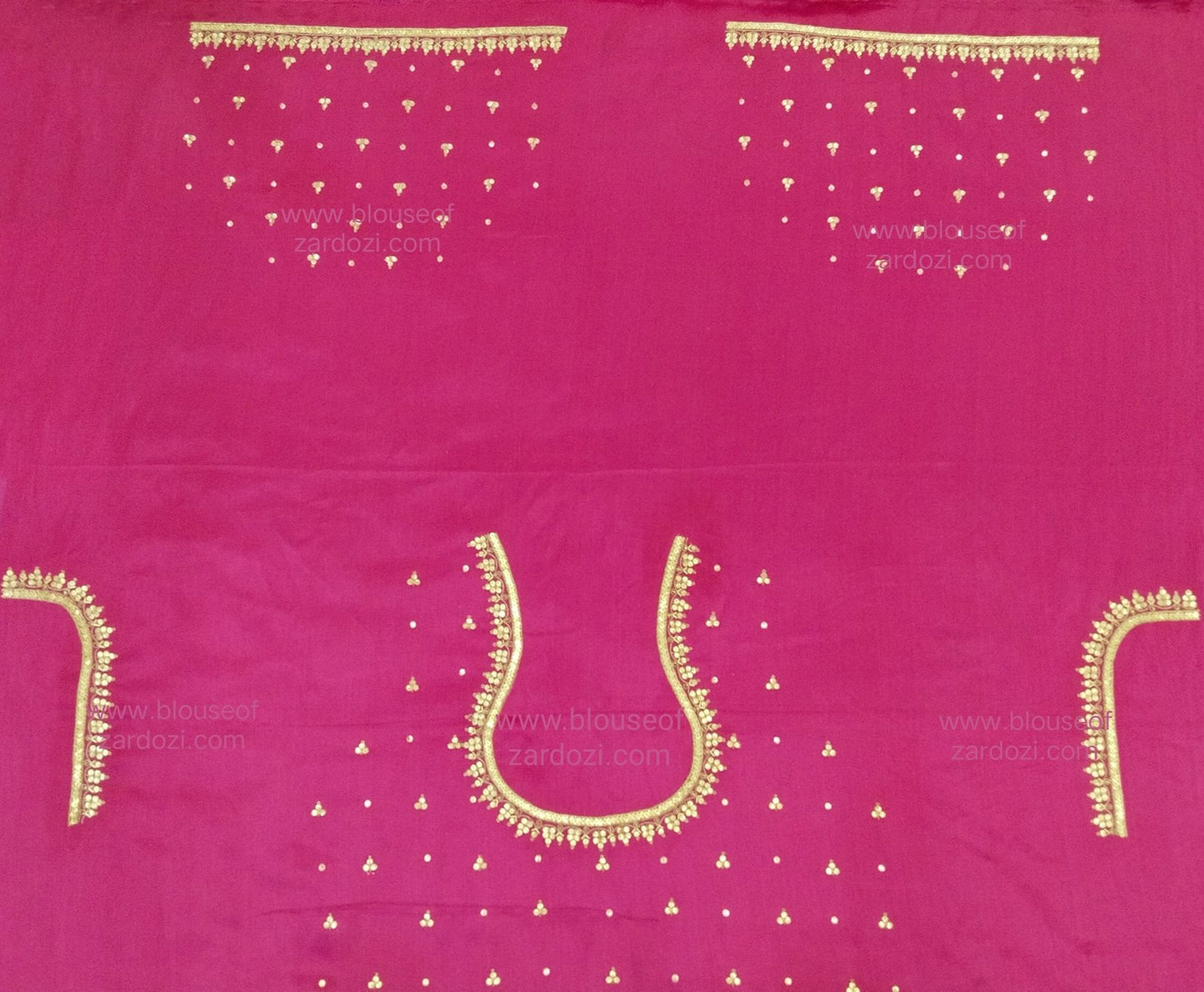 Handcrafted Tiki Border Work Blouse Piece