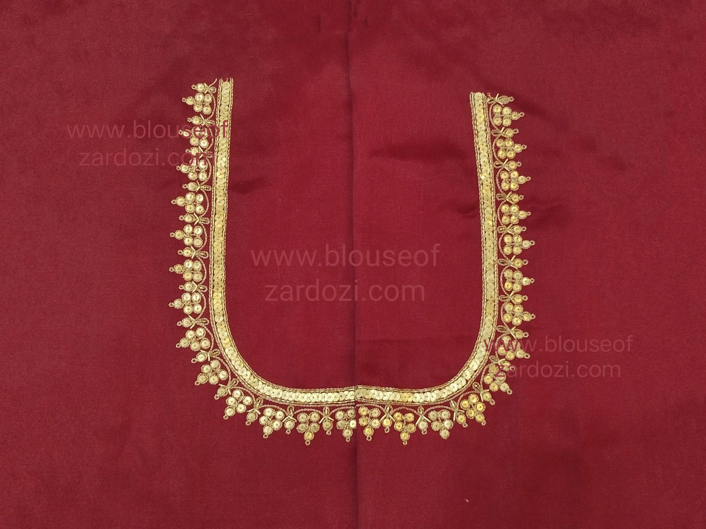 Handcrafted Tiki Border Work Blouse Piece