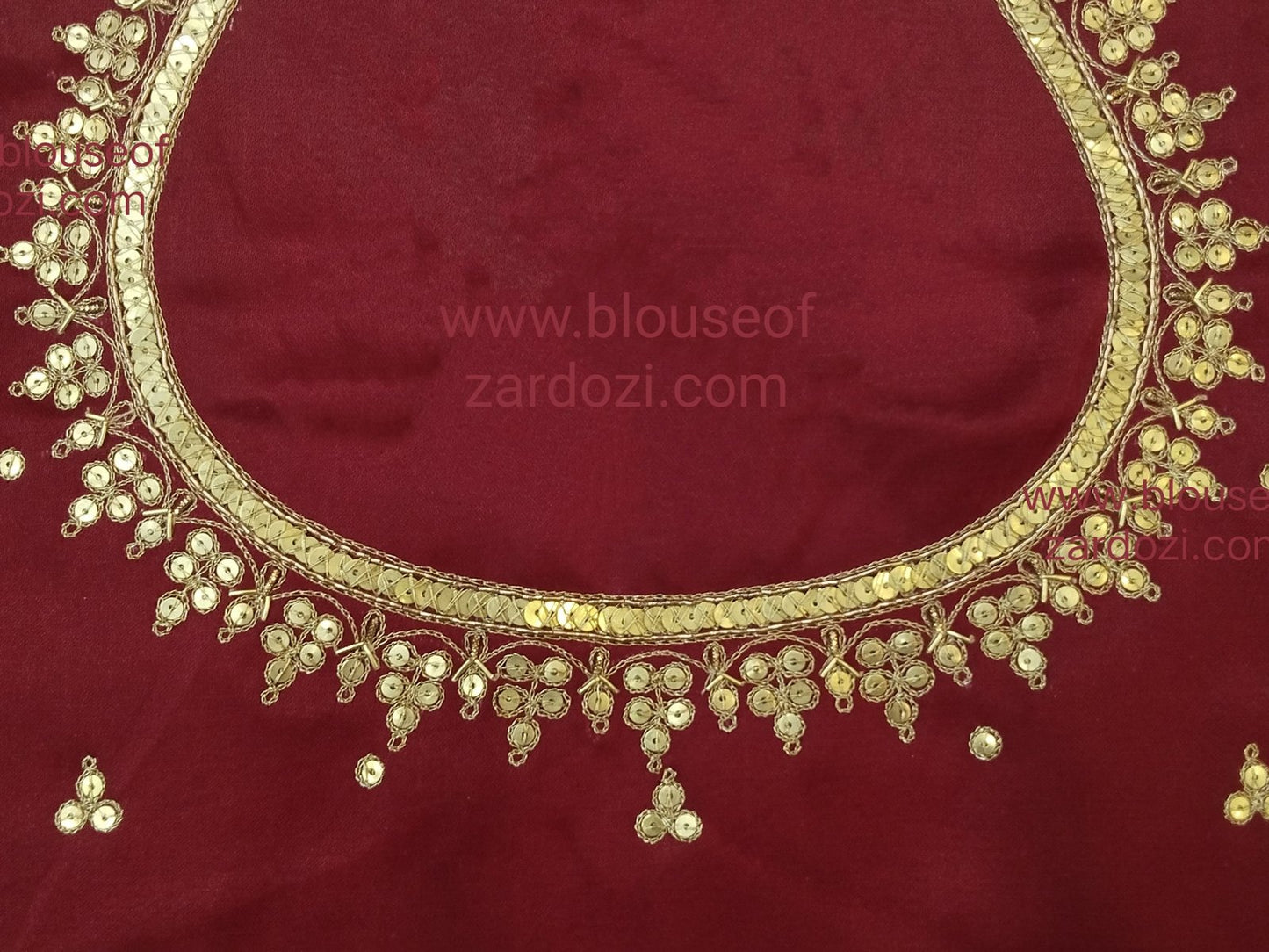 Handcrafted Tiki Border Work Blouse Piece