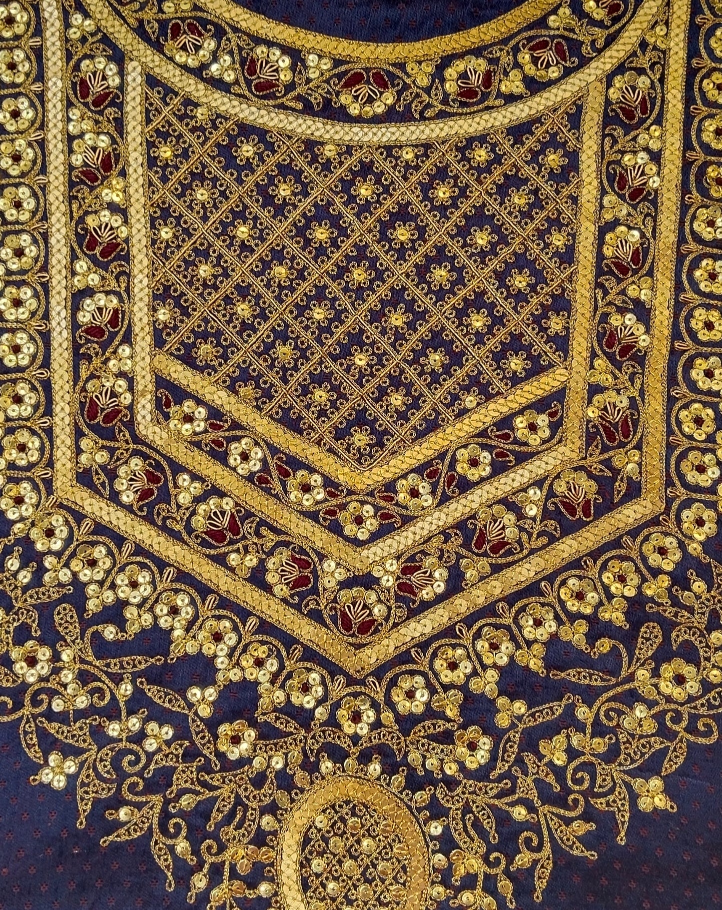 Kohinoor Karigari zardozi work designer aabha (Navy Blue)