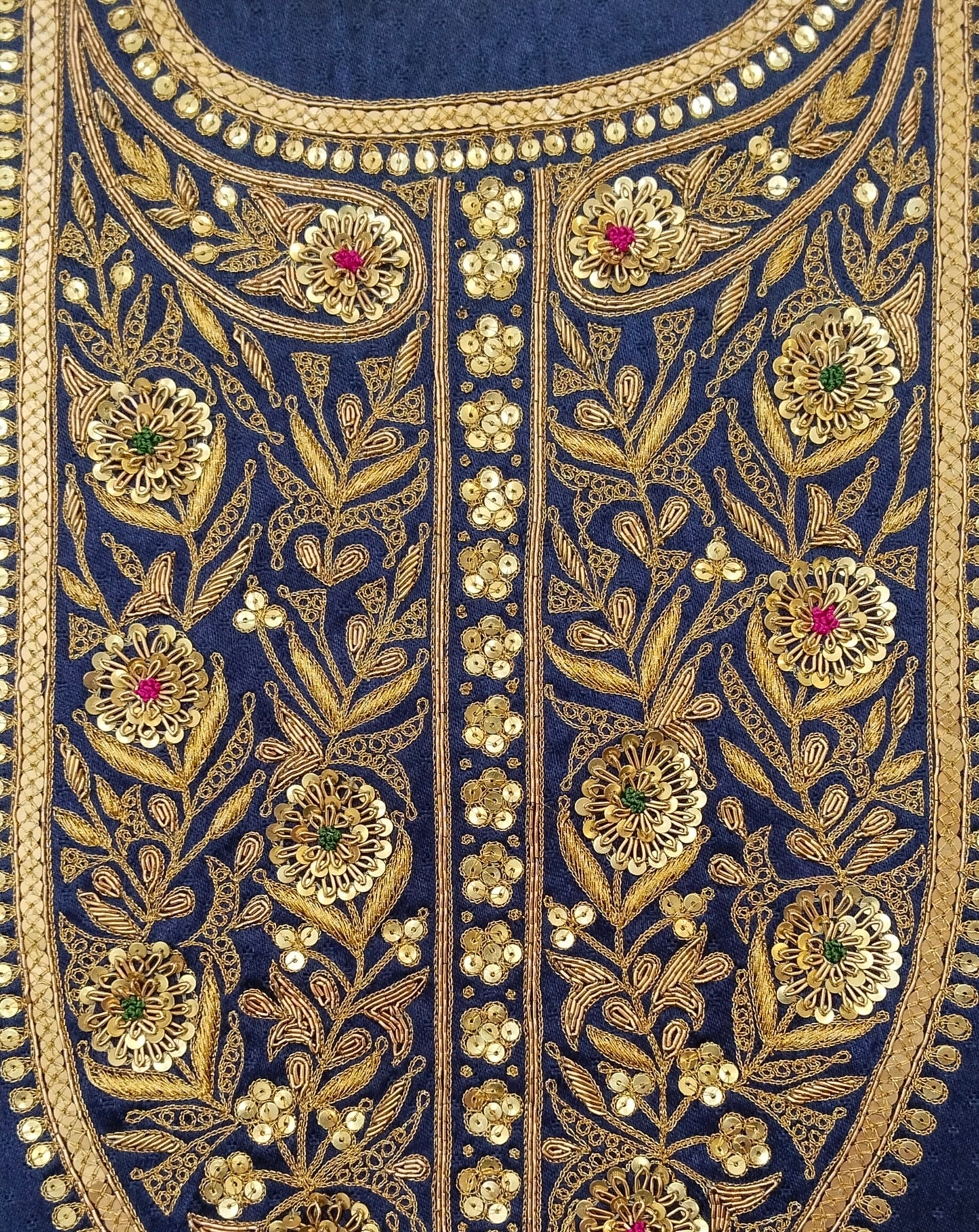 Noor Nakkashi marodi designer aabha (Navy Blue)
