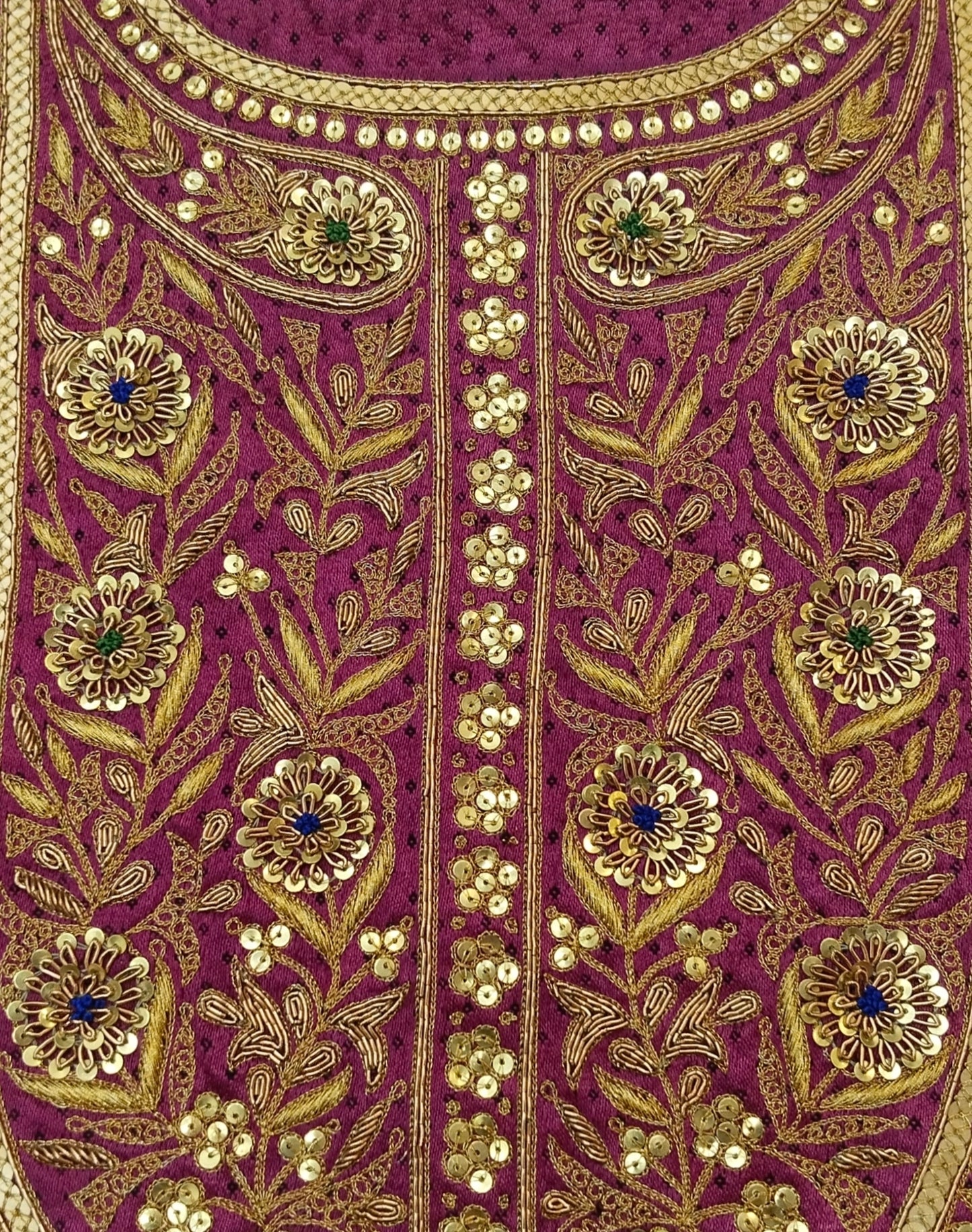 Noor Nakkashi marodi designer aabha (Dark Pink)