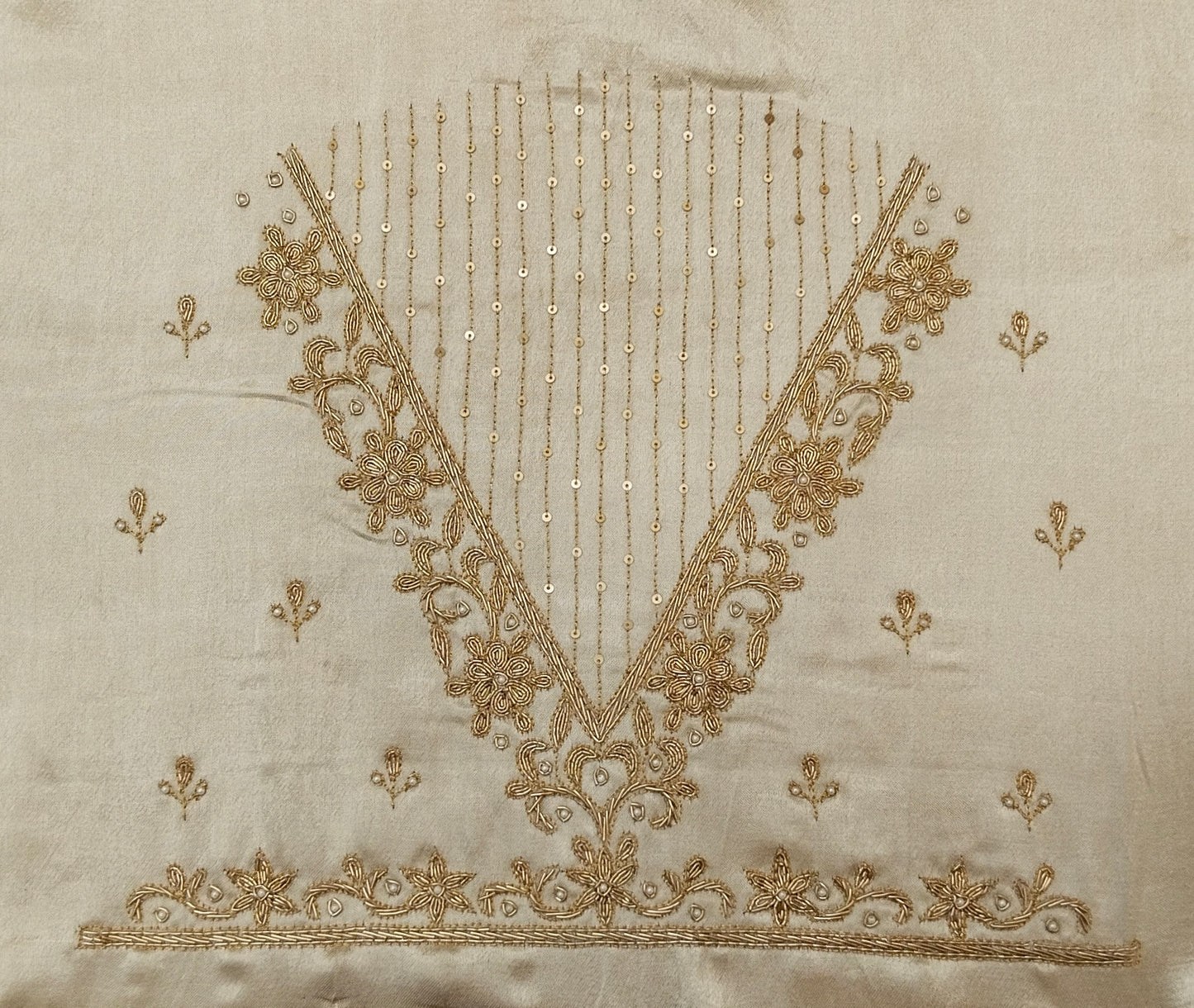 Handcrafted Zardozi Perfection blouse pis.