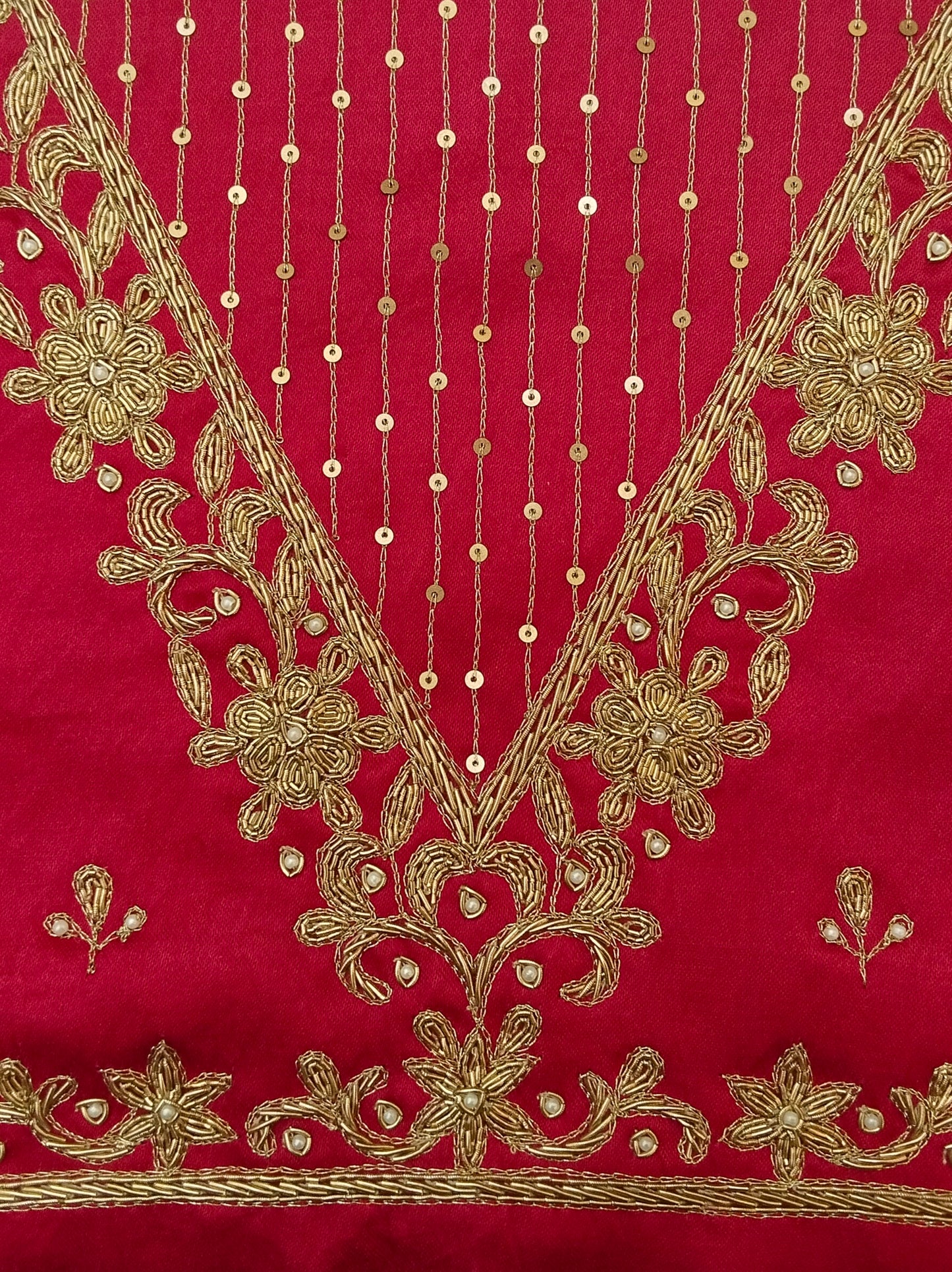 Handcrafted Zardozi Perfection blouse pis.