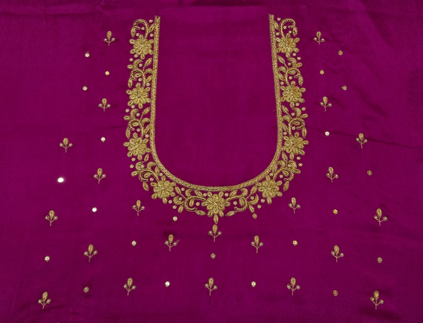 Handcrafted Zardozi Perfection blouse pis.