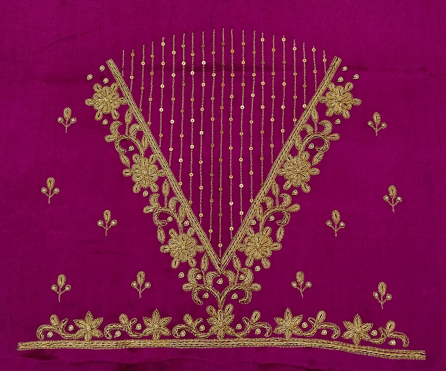 Handcrafted Zardozi Perfection blouse pis.