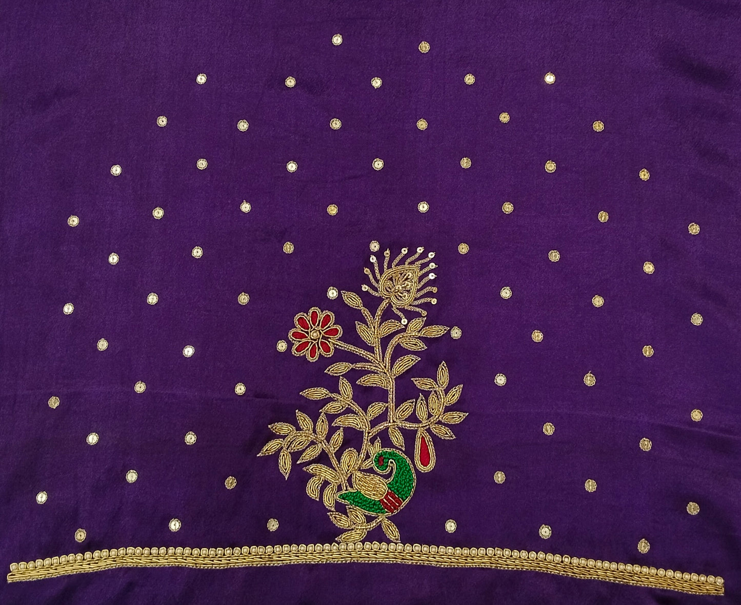 Peacock Elegance Blouse Piece