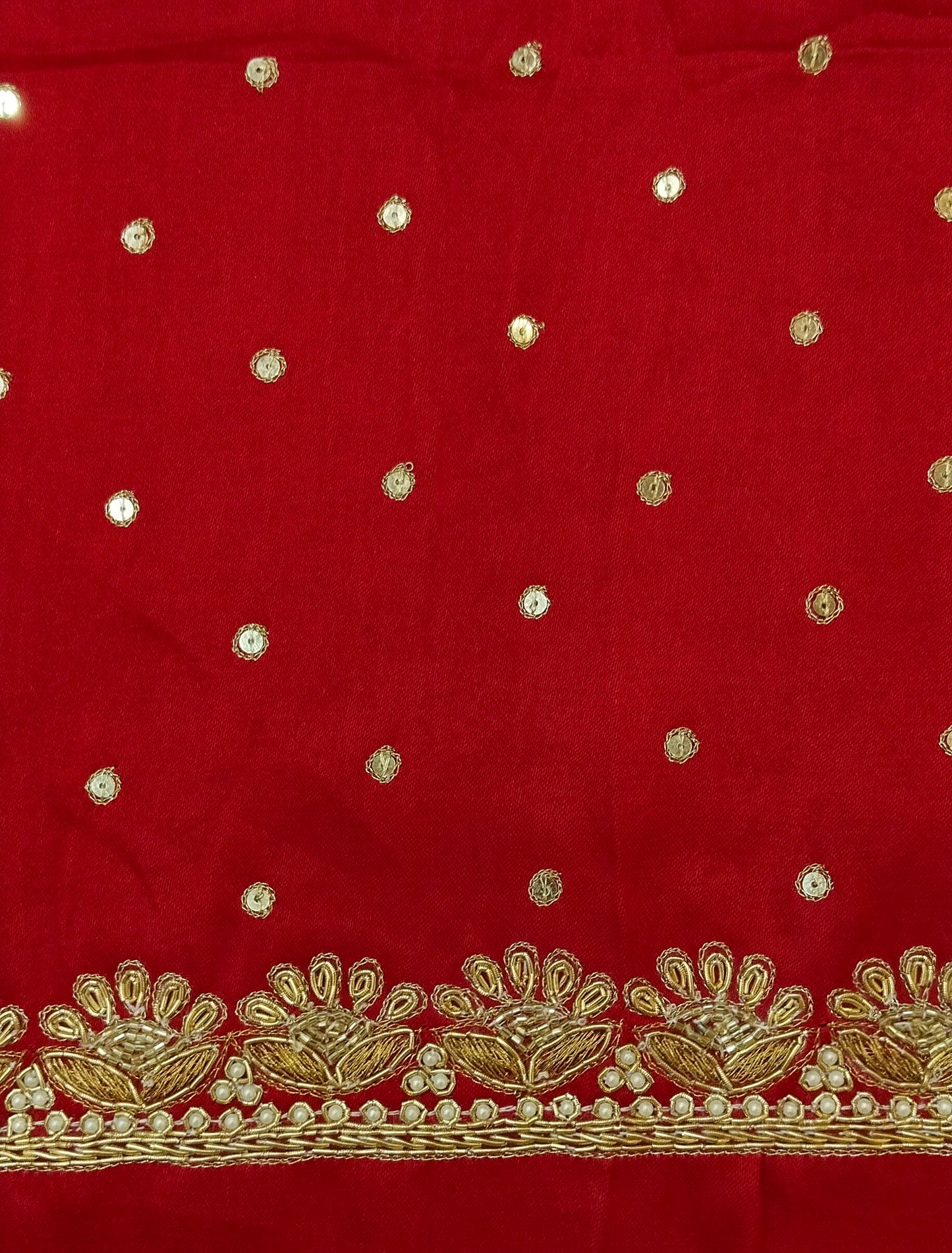 Glam Petal Elegance Blouse Piece (Maroon)