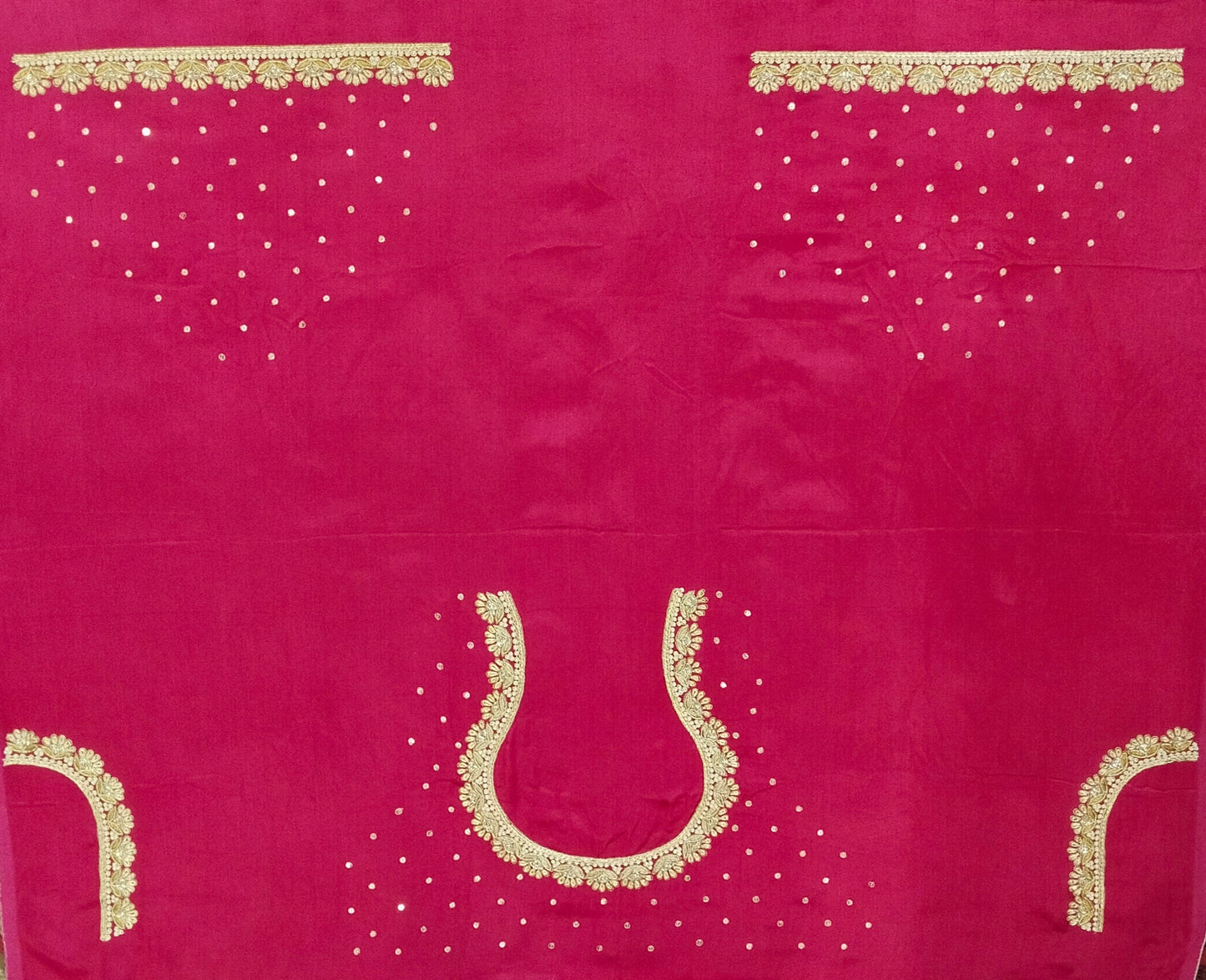 Glam Petal Elegance Blouse Piece (Pink)