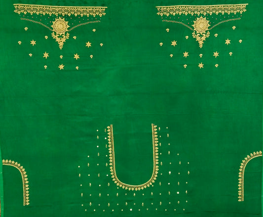 Sun Glory Heritage Blouse Piece (Green)