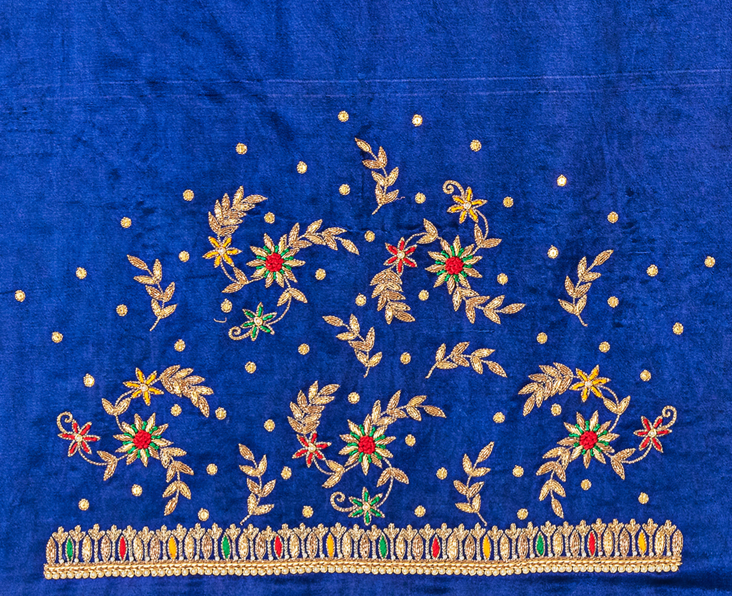 Zardozi Golden Thread Blouse Piece