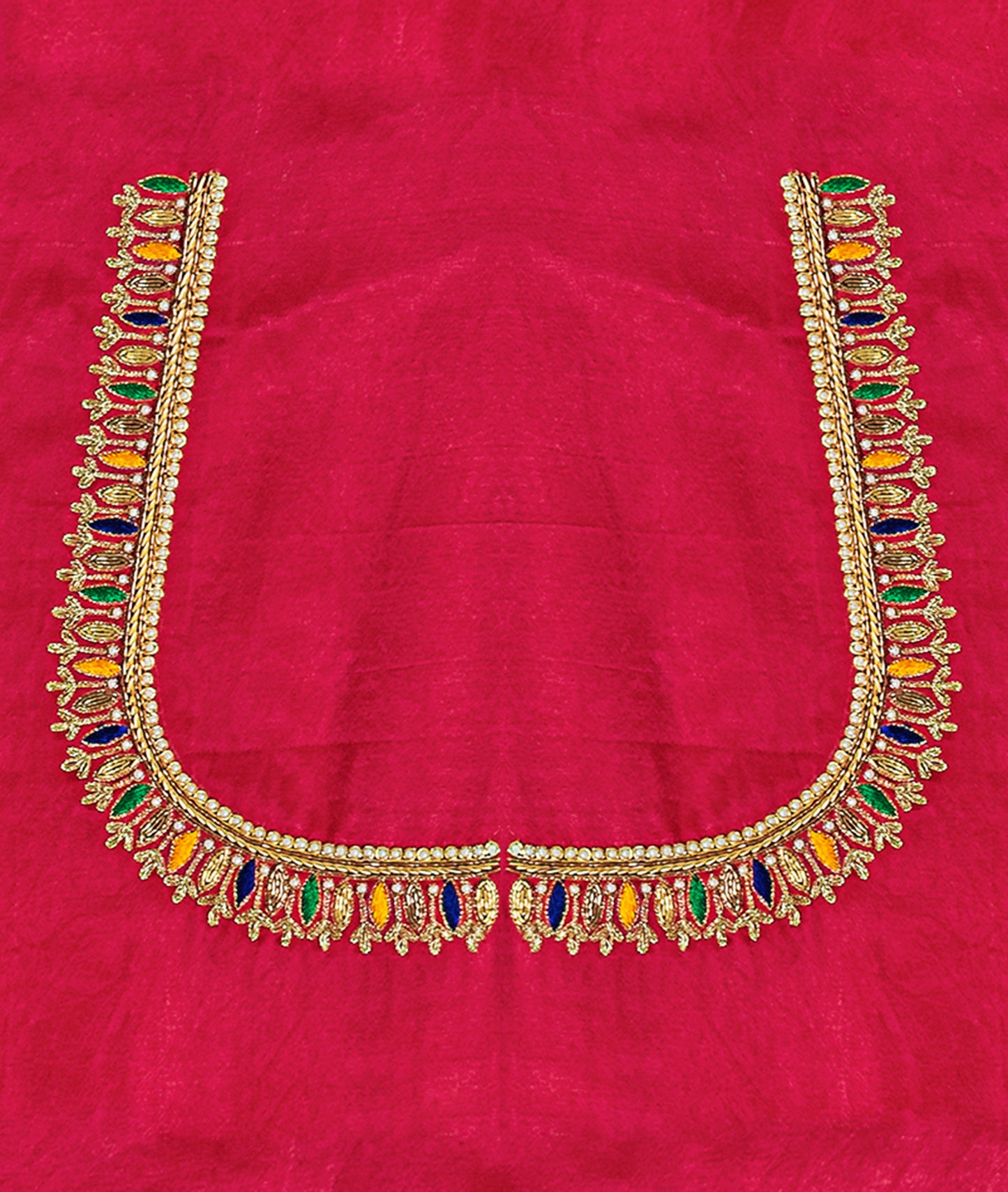 Zardozi Golden Thread Blouse Piece