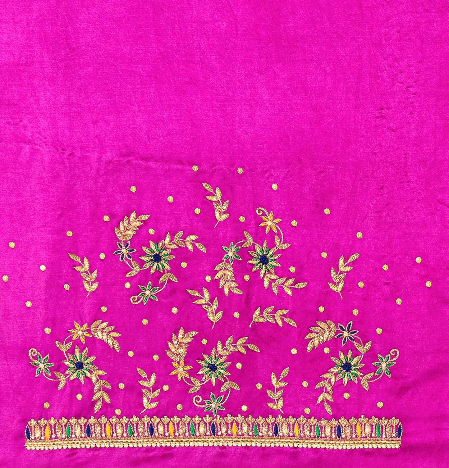 Zardozi Golden Thread Blouse Piece