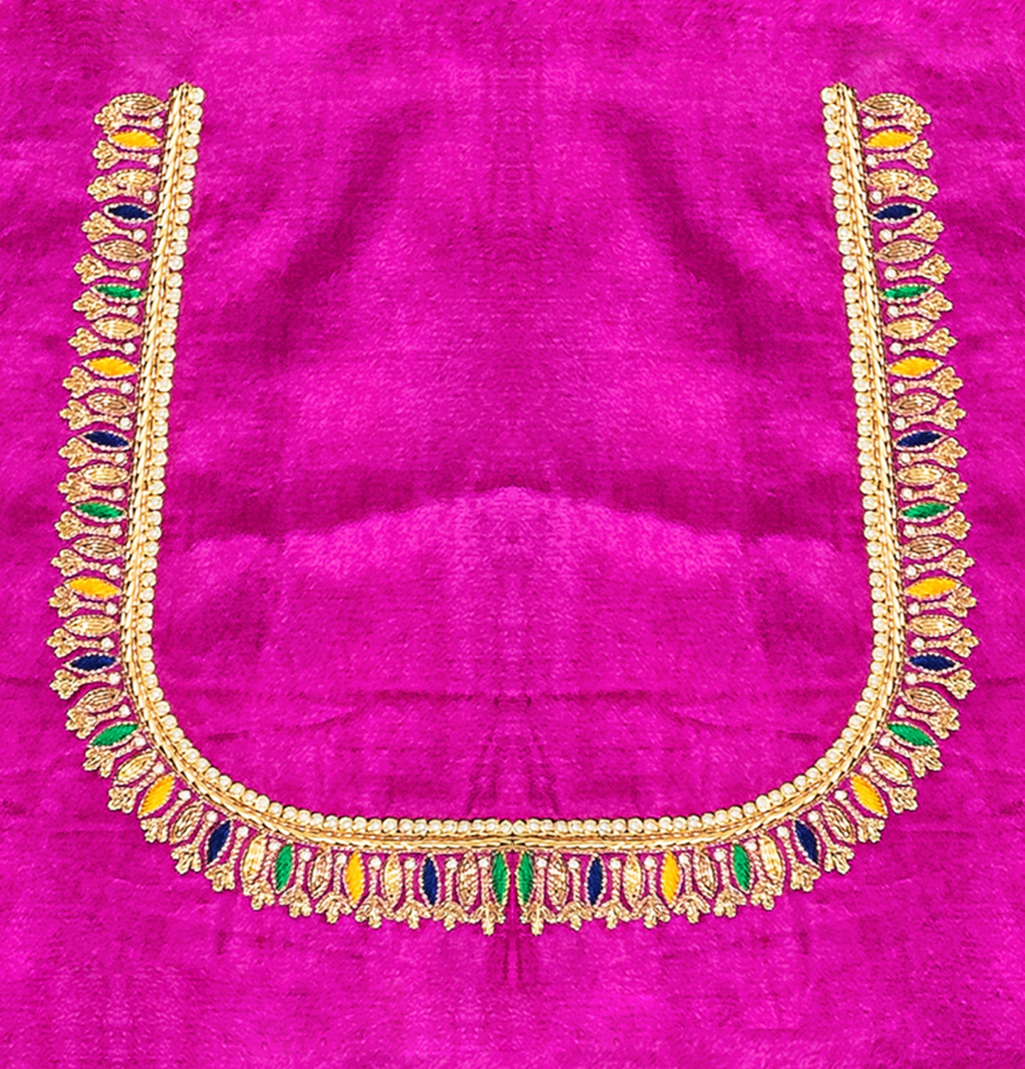 Zardozi Golden Thread Blouse Piece