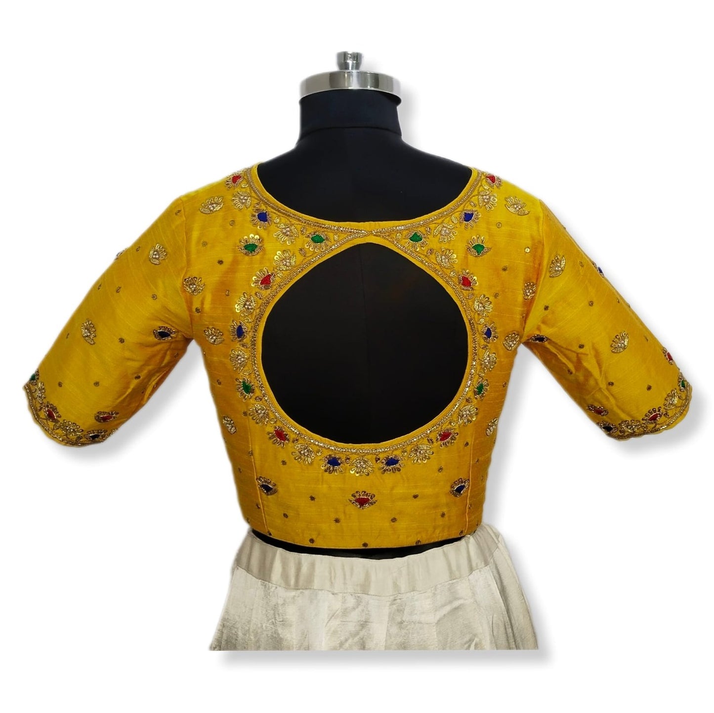 Handcrafted Blouse with Traditional Zardozi Embroidery
