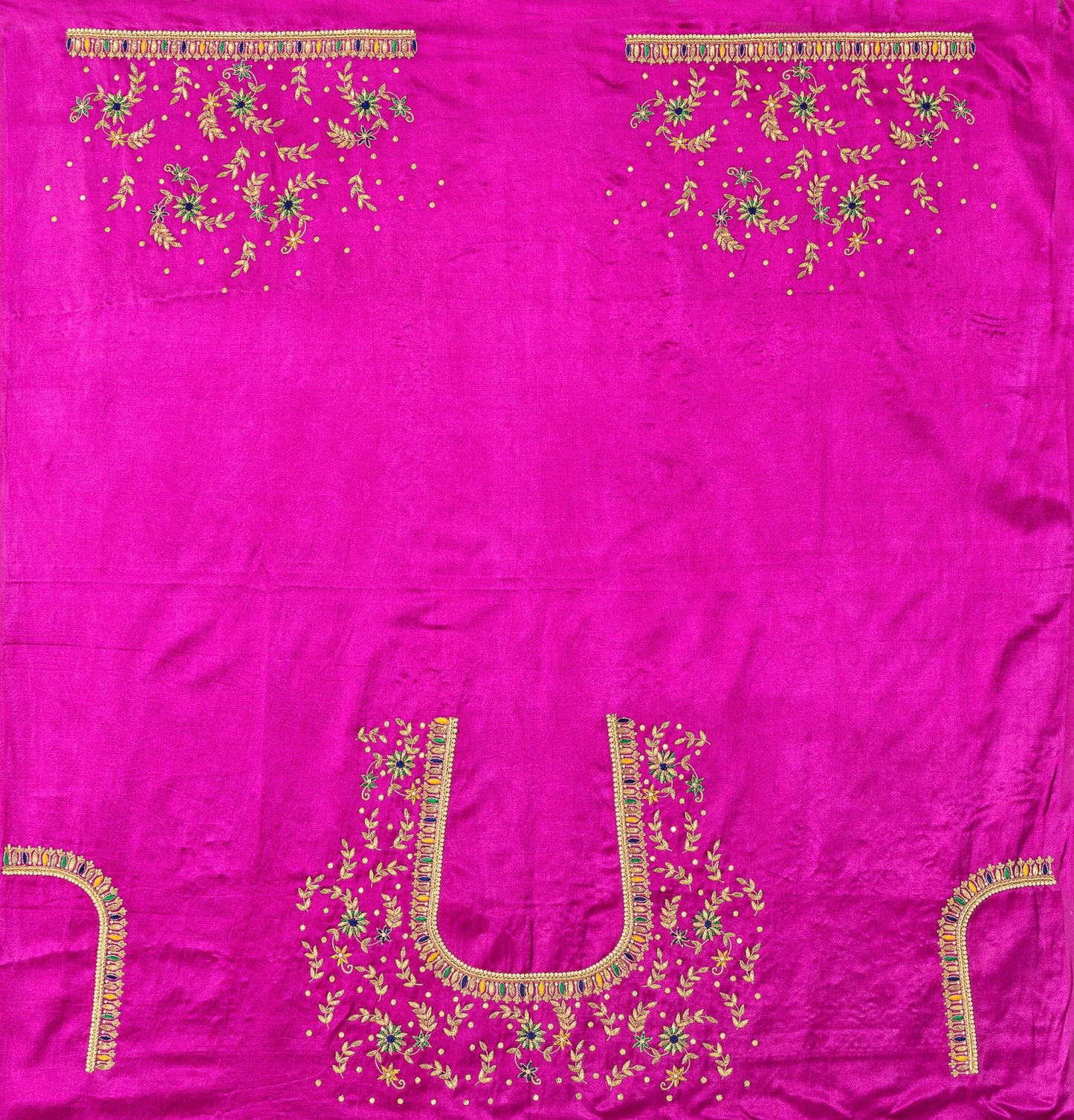 Zardozi Golden Thread Blouse Piece