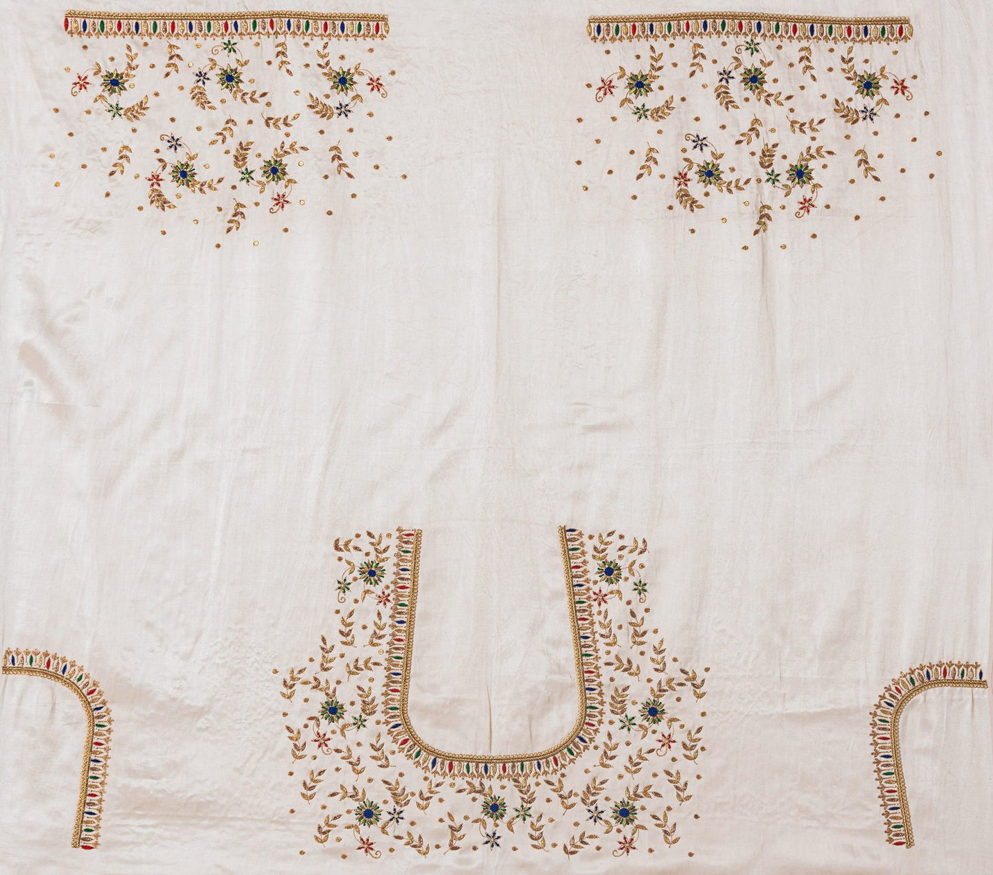 Zardozi Golden Thread Blouse Piece