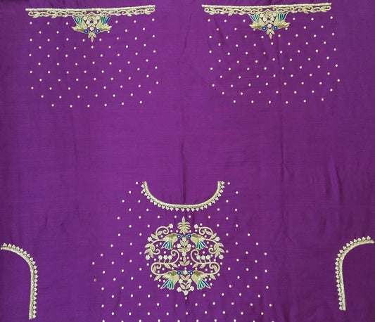 Beautiful Sparrow Zardozi Work  Blouse Piece