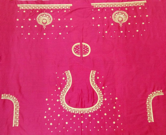 Aari Moon Butta Blouse  (Pink)