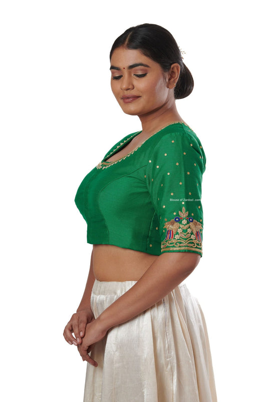 Imperial monarchy sparkle  princess line blouse (Green)
