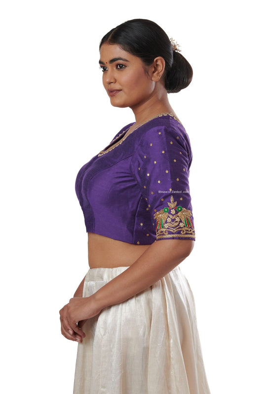 Imperial monarchy sparkle  princess line blouse (Purple)