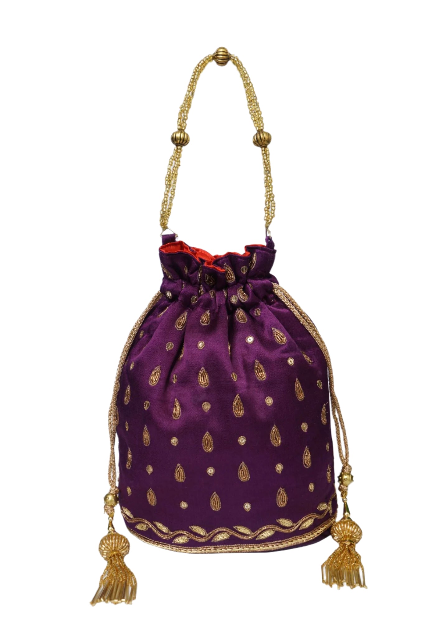 Beutyful Parrot Zardozi Work Potli Batwa