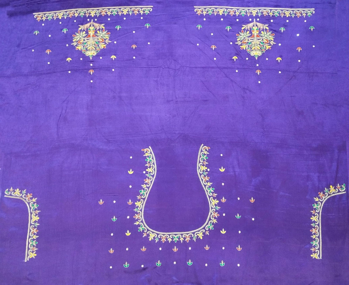 Noor-e-Zardozi – Silk Designer Blouse pis. (Purple)