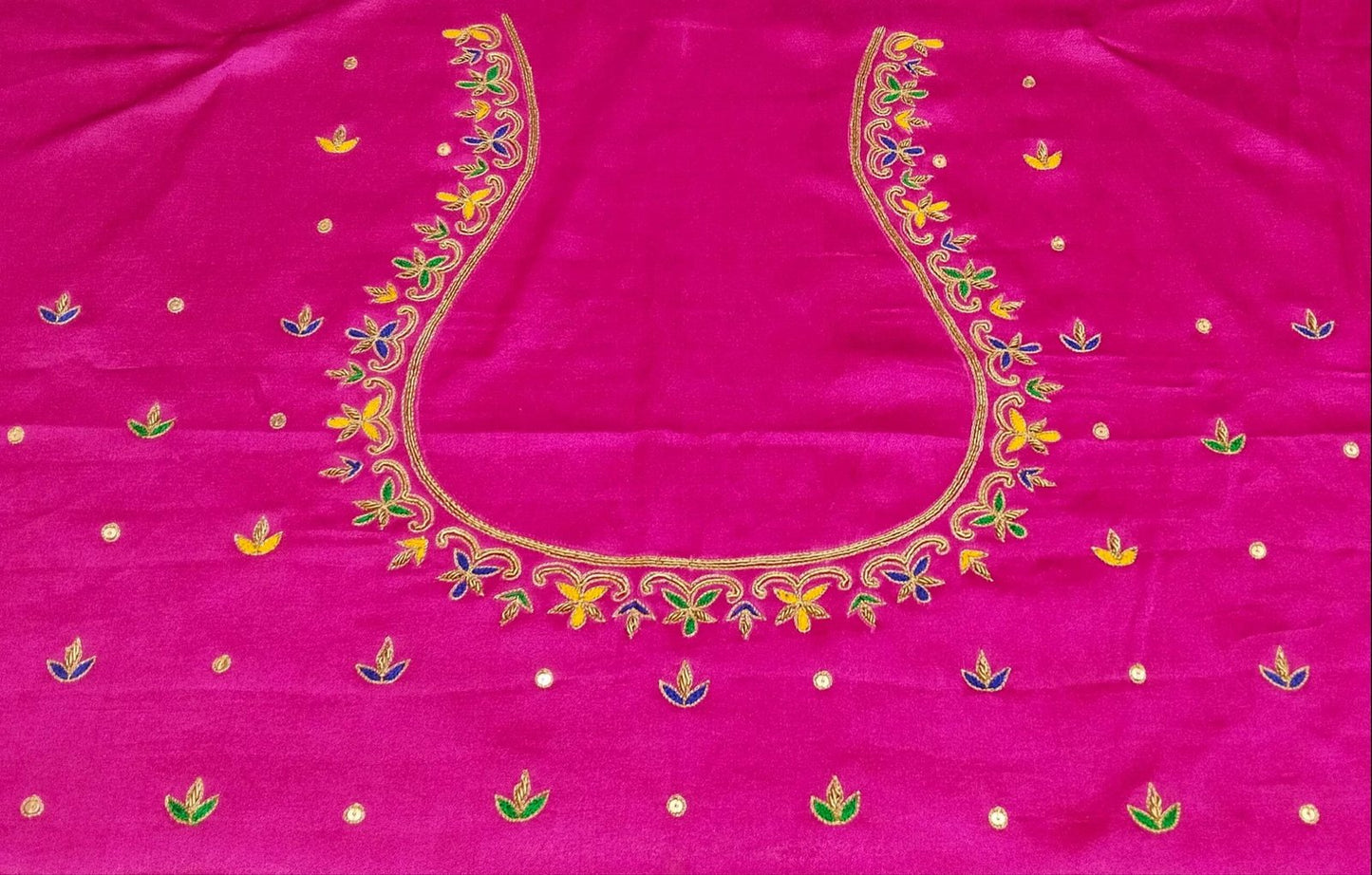 Noor-e-Zardozi – Silk Designer Blouse pis. (Pink)