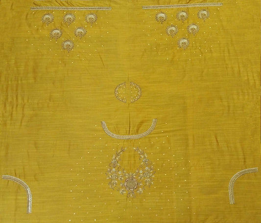 Butta Moon Royal Designer Blouse Pis (Mustard Yellow)